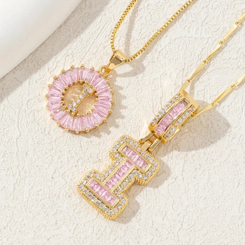 【LAST DAY 48% OFF】2 Pack - Initial Letter Pendant Necklaces
