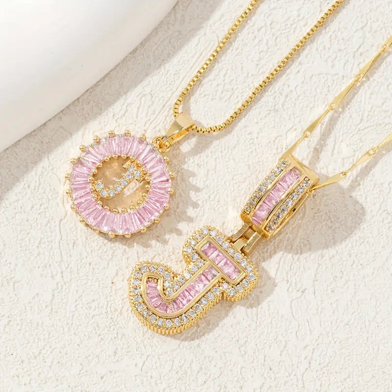 【LAST DAY 48% OFF】2 Pack - Initial Letter Pendant Necklaces