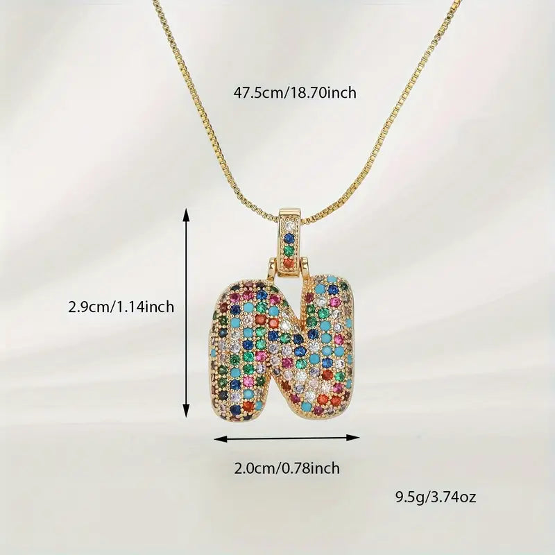 Bubble Letter Necklace