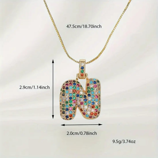 Bubble Letter Necklace