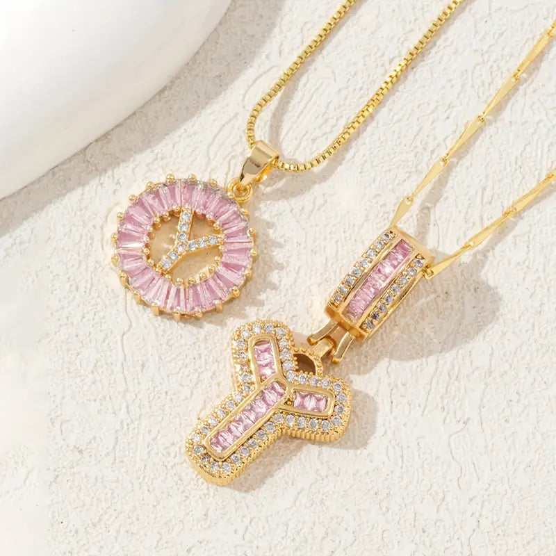 【LAST DAY 48% OFF】2 Pack - Initial Letter Pendant Necklaces